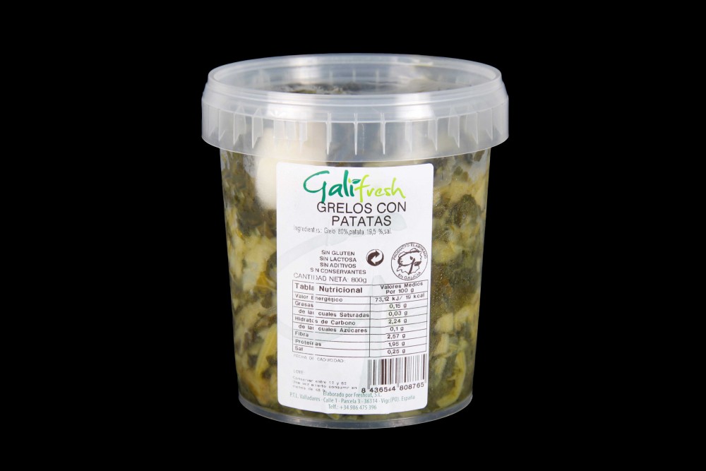 Producto Vegano | GRELOS CON PATATAS 800 GR | FrutasNieves